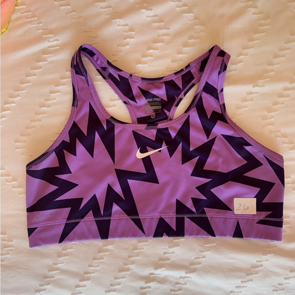 Nike Pro Purple Sports Bra